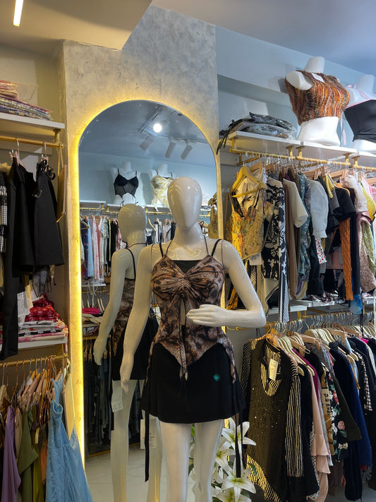 Siren Tie-Dye Crop Top & Mini Skirt Set