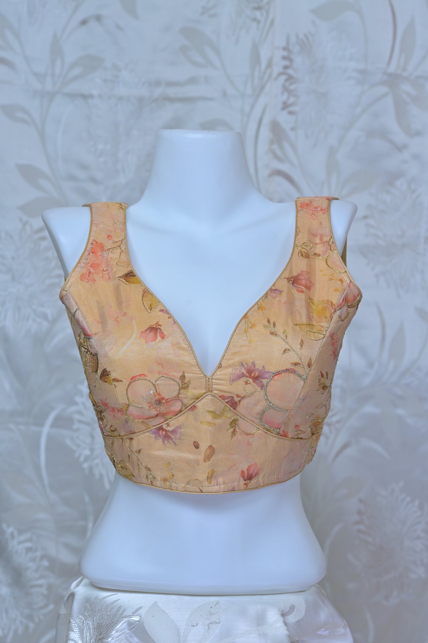 Pastel Floral Organza Blouse
