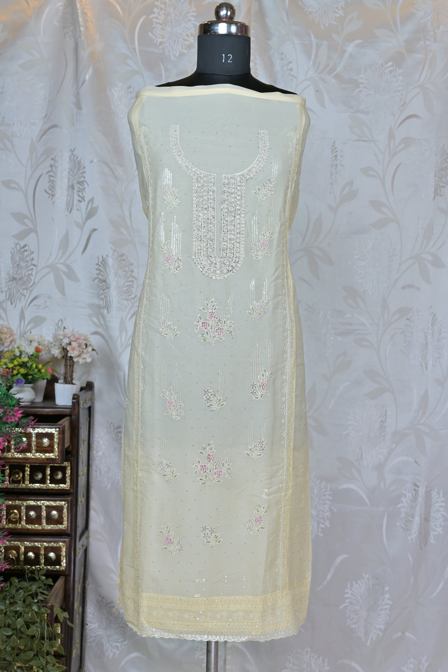 Summer Dream Embroidered Georgette Ensemble
