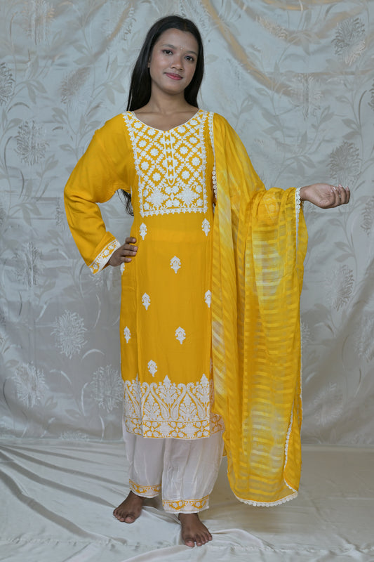Sunshine Bloom Cotton Suit Set
