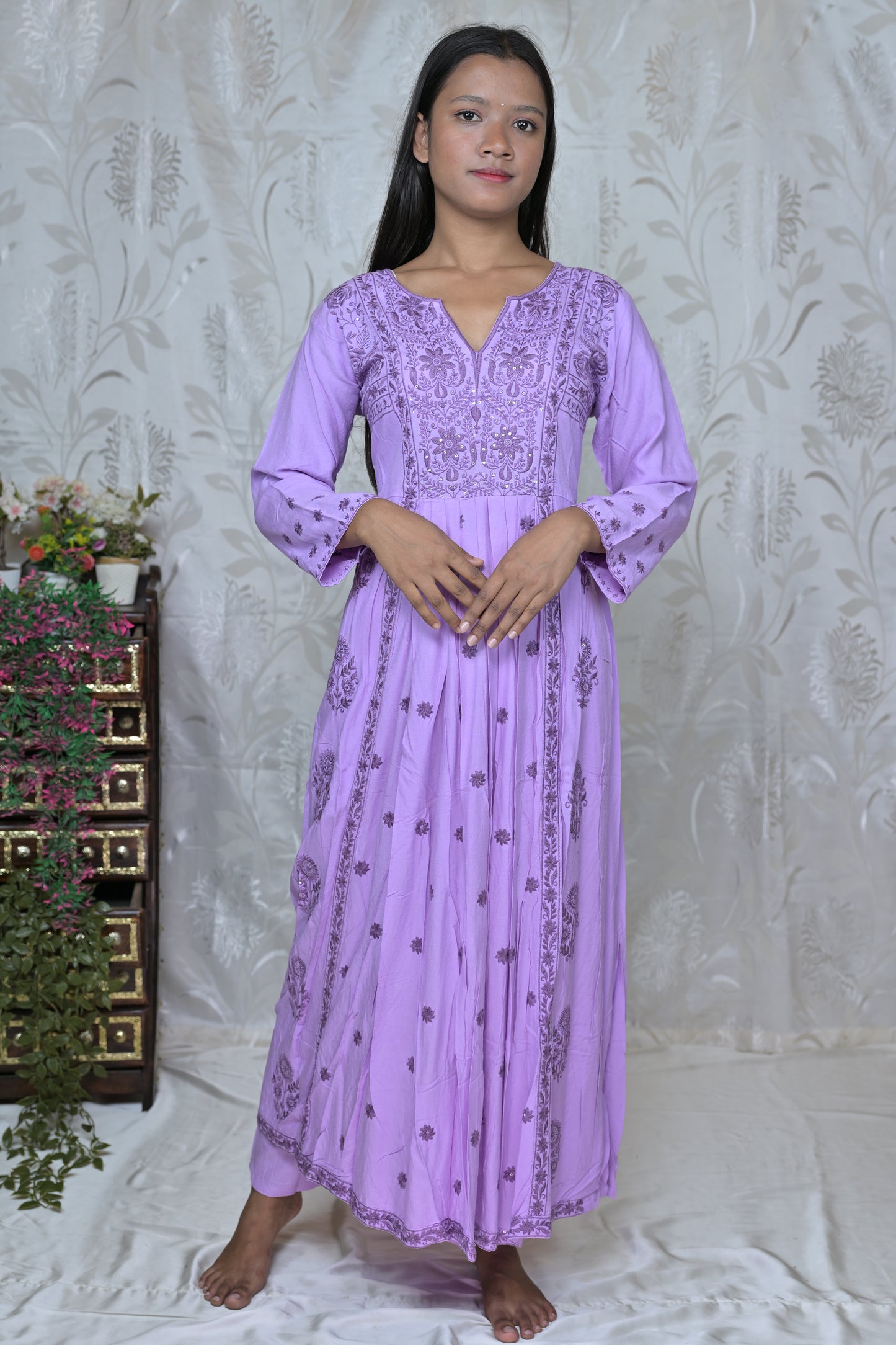 Graceful Lilac Three-Piece Ensemble