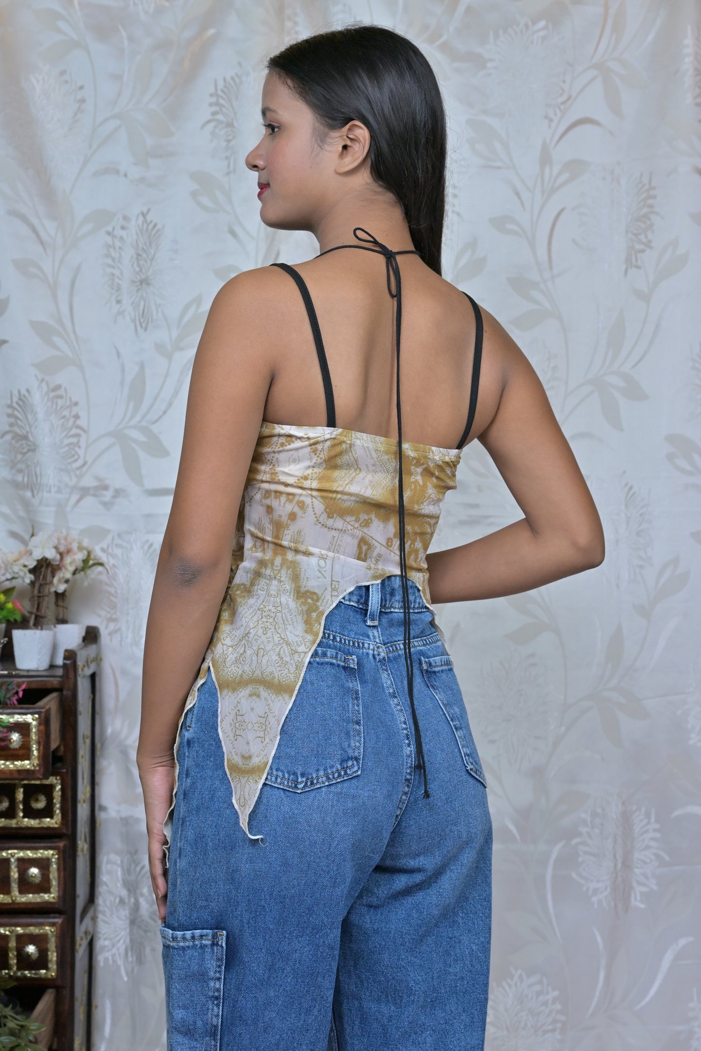 Mystic Hues Ruched Butterfly Cami