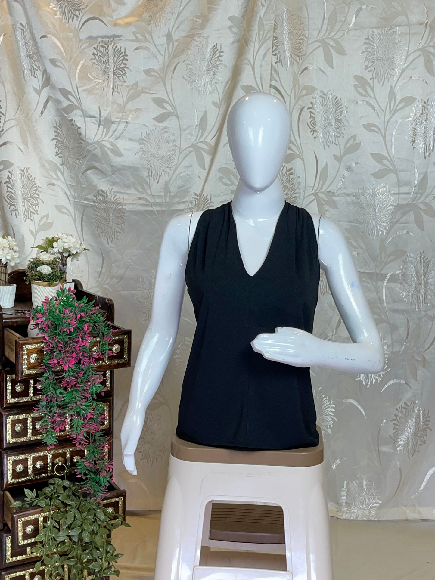 Edgy Black Y2K Top
