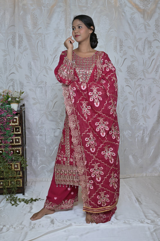 Festive Floral Suit Set