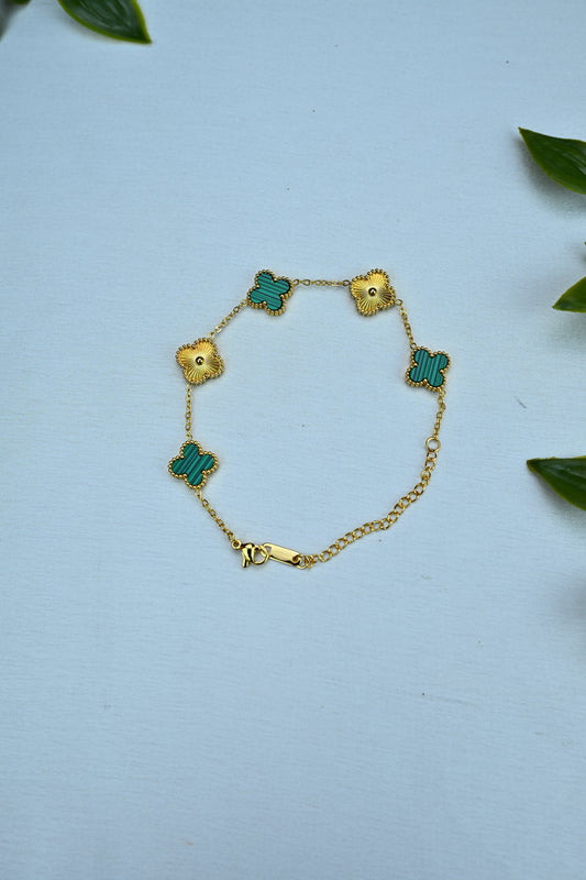 Golden Clover Bracelet