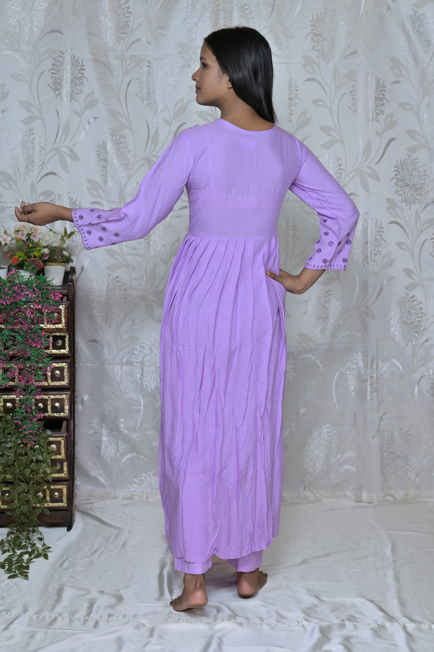 Graceful Lilac Three-Piece Ensemble
