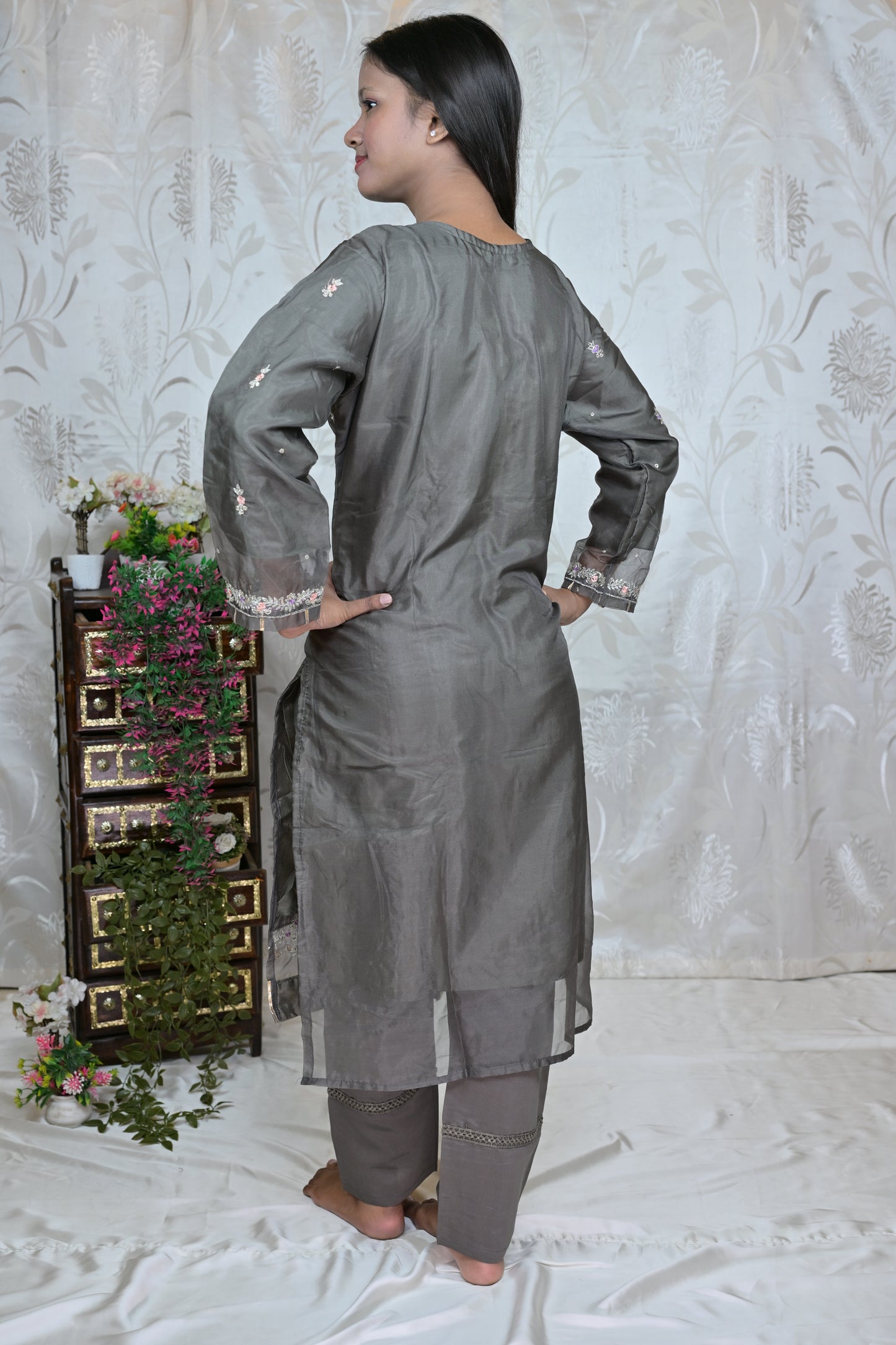 Sheer Grey Elegance Suit