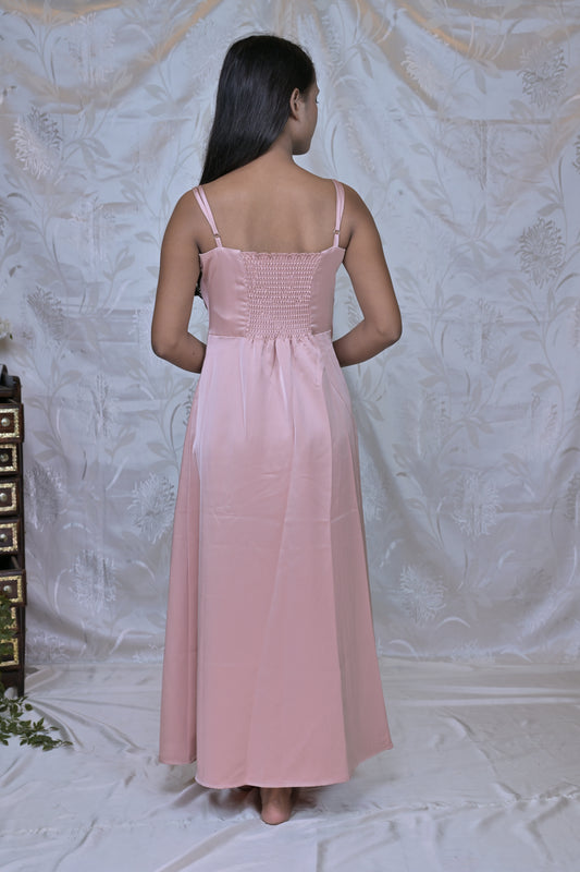 Glamour Glide Satin Dress