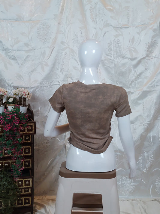 Women Butterfly Design Crop Top