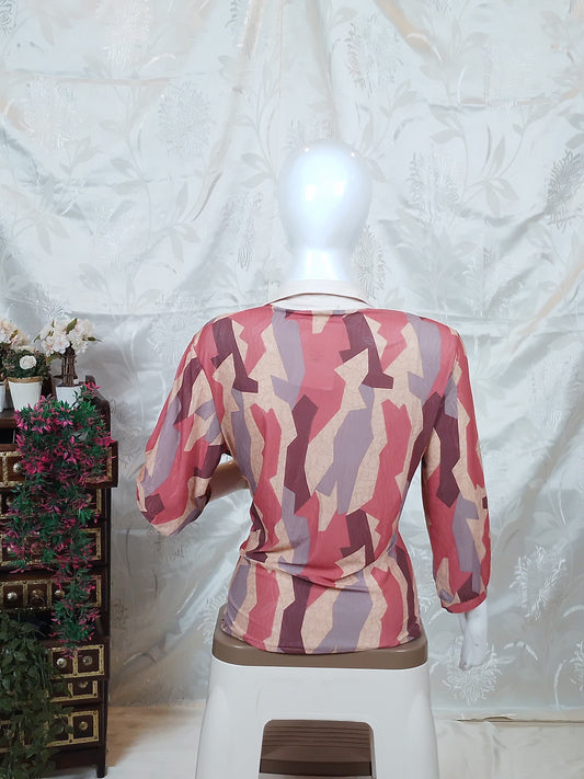 Women Solid High Neck Full Sleeve Top