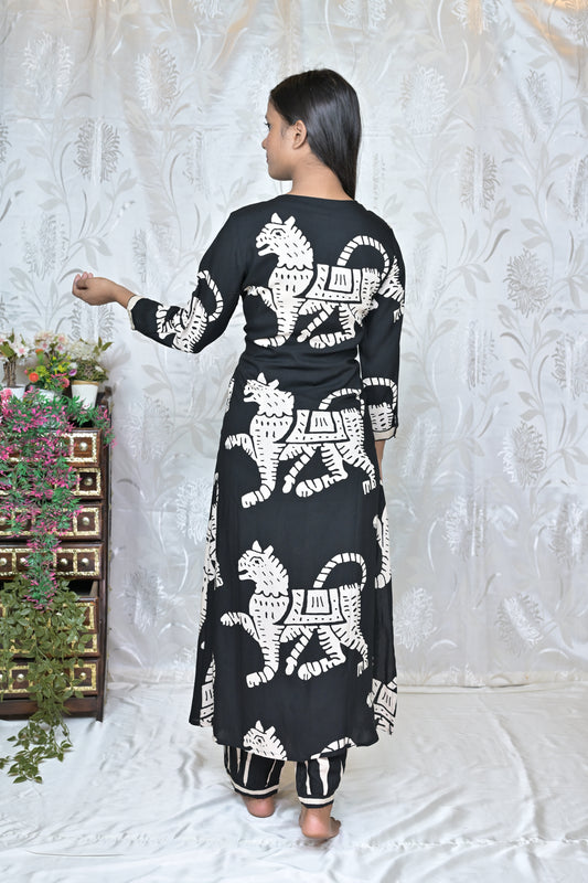 Bold Black & White Printed Co-ord Set