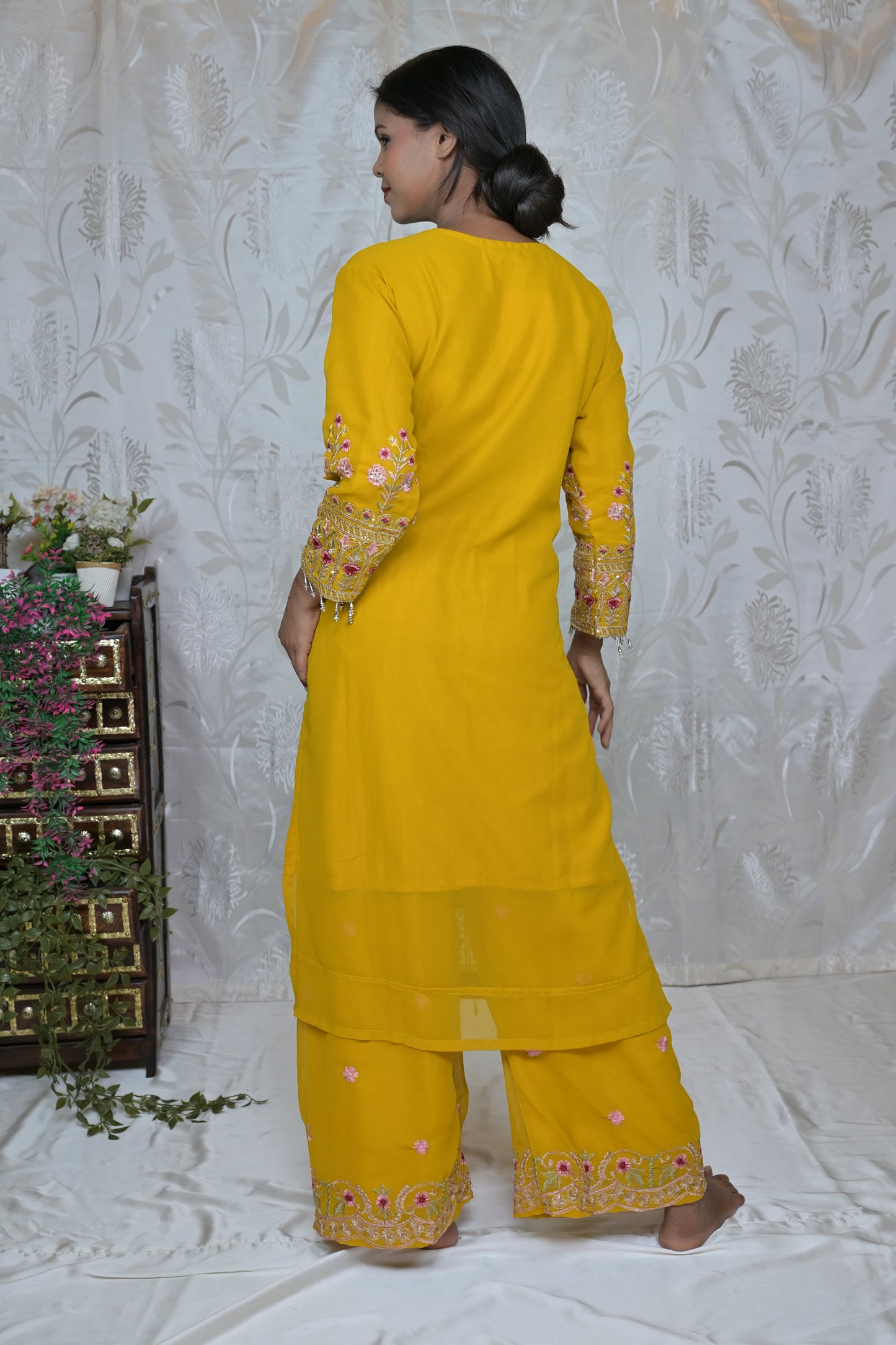 Festive Floral Suit Set