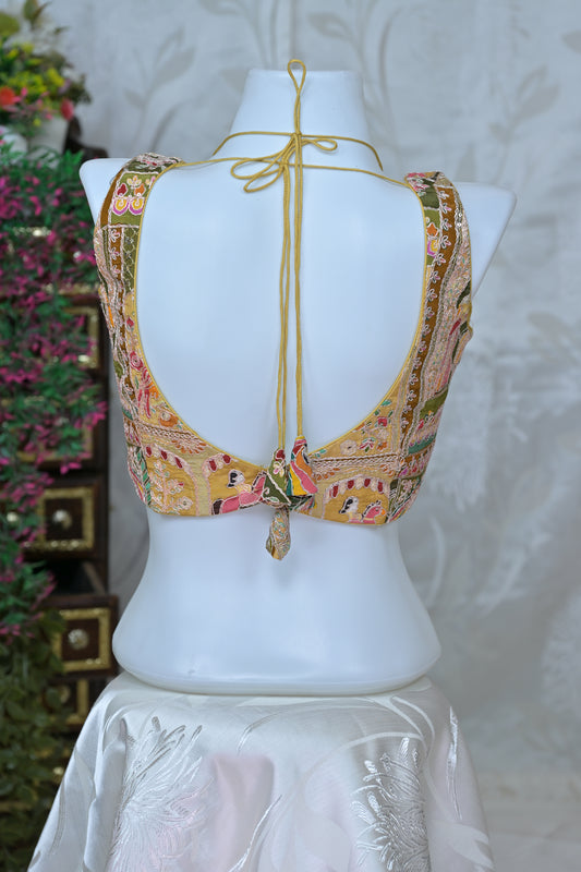 Designer Party Wear Zari Blouse