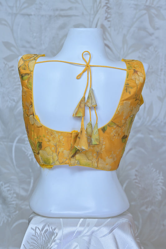 Pastel Floral Organza Blouse