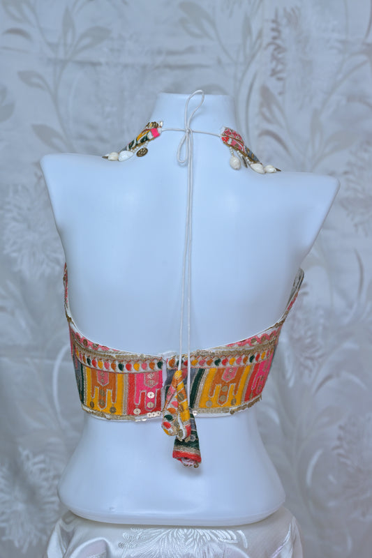 Refined Ethnic Blouse with Subtle Embroidery