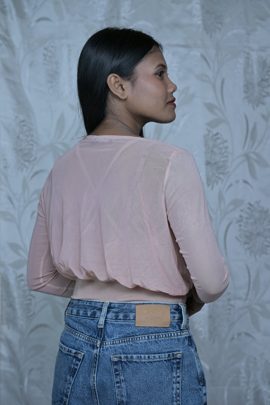 Light Pink Mesh Bodysuit