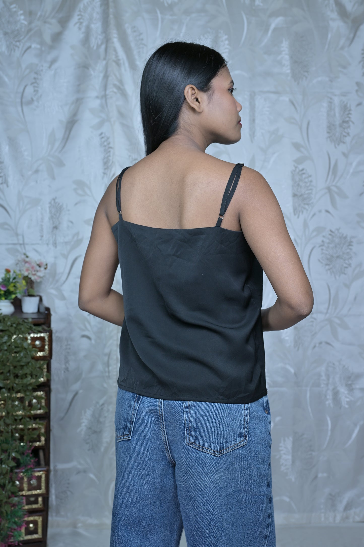 Sleek Black Sleeveless Top