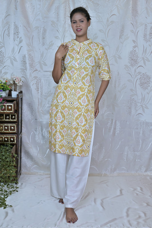 Sunshine Serenity Printed Kurta
