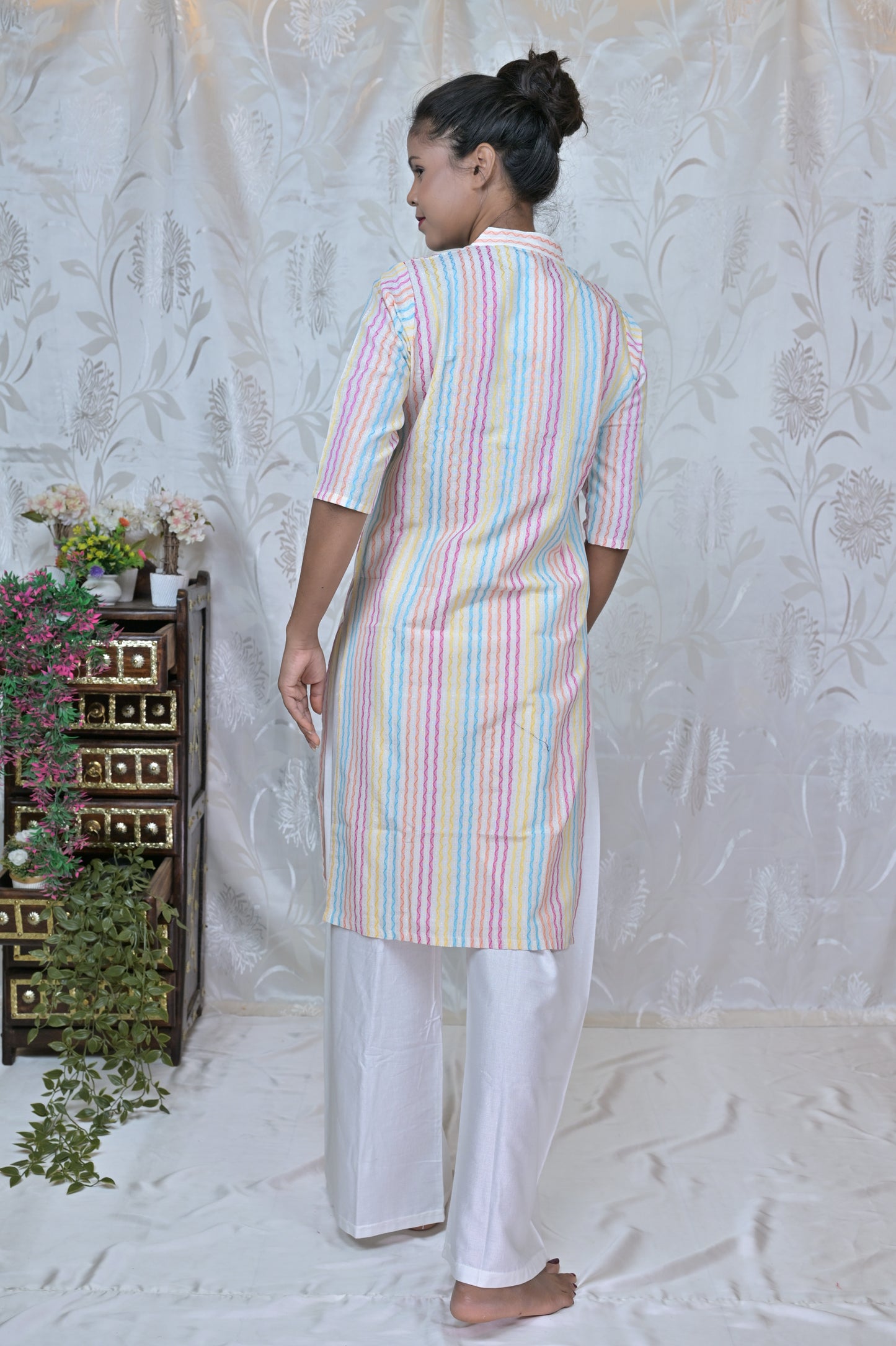 Pastel Hues Striped Kurta
