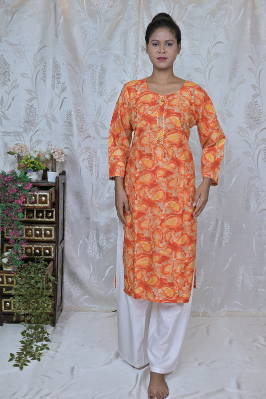 Sunset Hues Printed Kurta