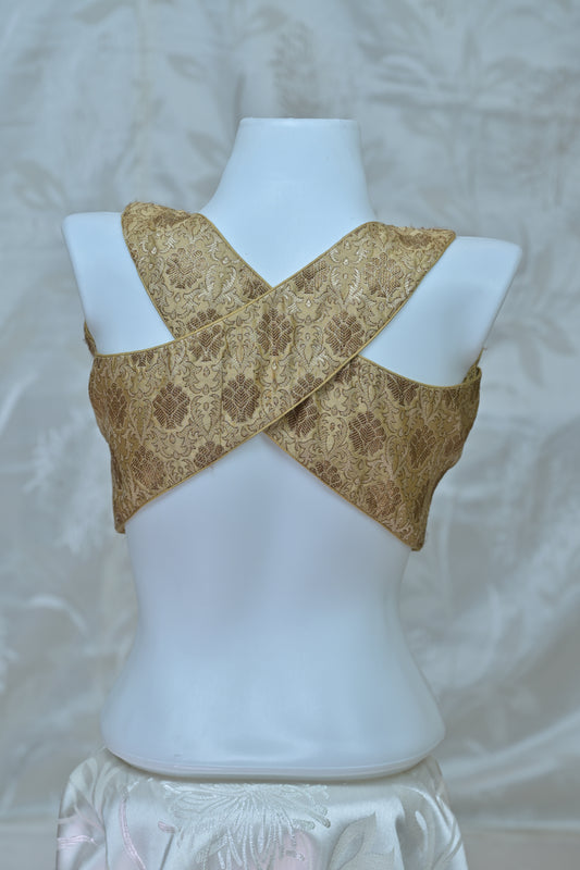 Versatile Golden Party Blouse