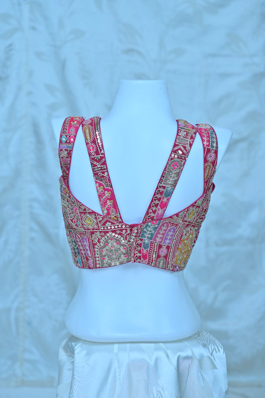 Majestic Blossom" Embroidered Designer Blouse