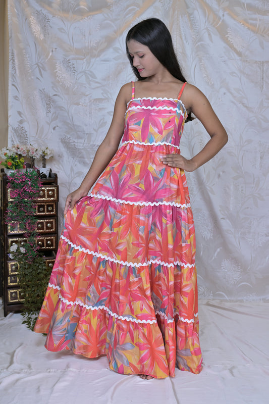 Tropical Breeze Tiered Dress