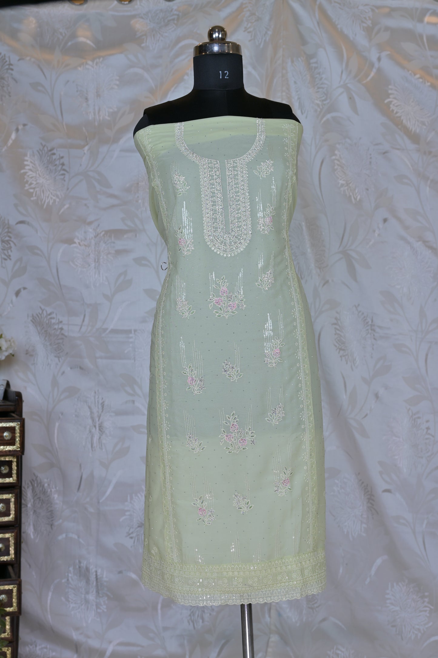 Summer Dream Embroidered Georgette Ensemble