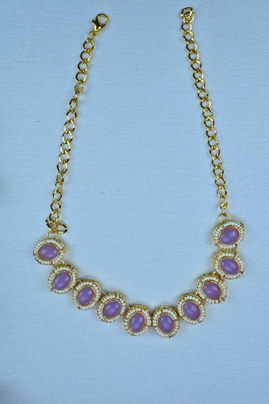 Gulabi Noor Choker Set