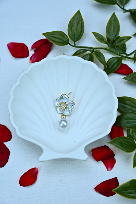 Blossom Pearl Drop Earrings