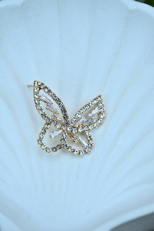 Crystal Butterfly Statement Studs