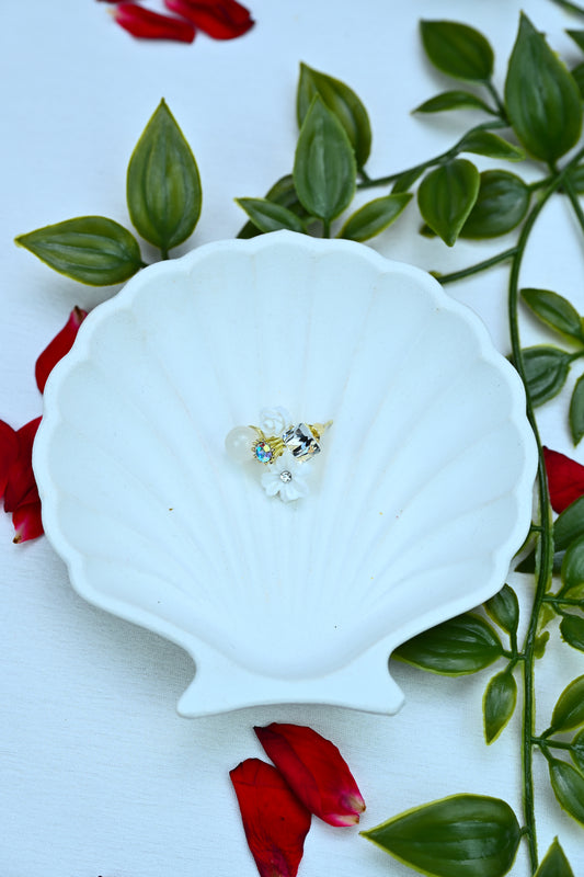 Crystal Bloom Stud Earrings – Floral Fantasy