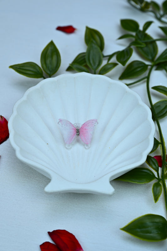 Blush Butterfly Studs