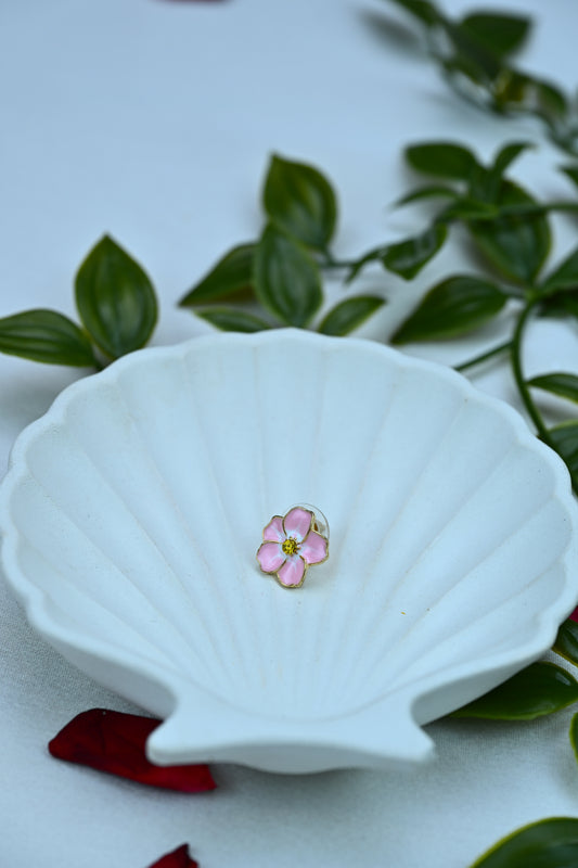 Blossom Baby – Pink Floral Studs