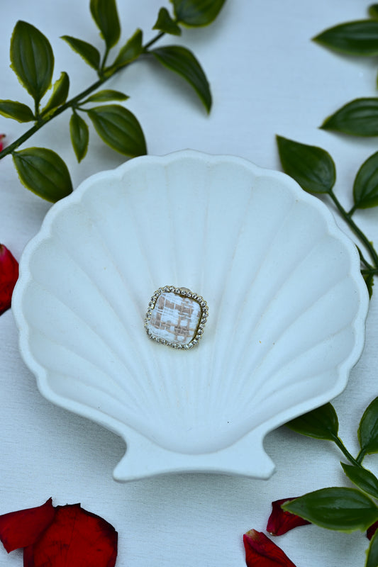 Classic Tweed Luxe Studs