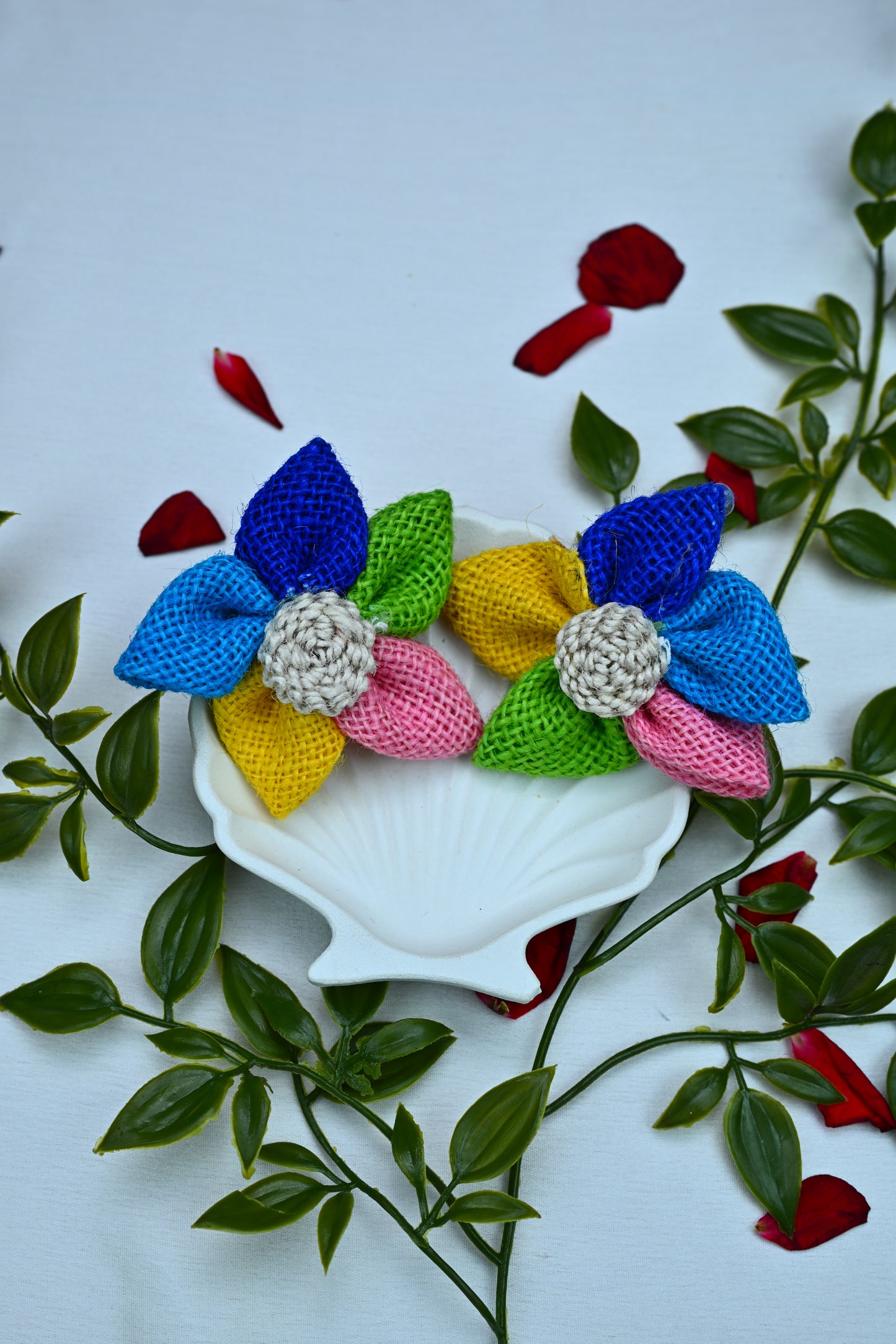CROCHET FLOWER EARRINGS