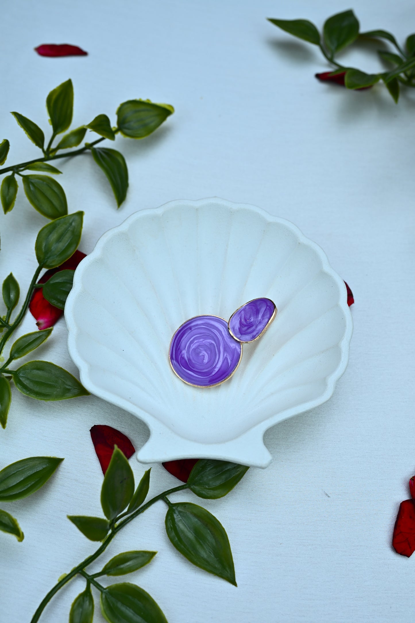 Swirl Pattern Drop Earrings