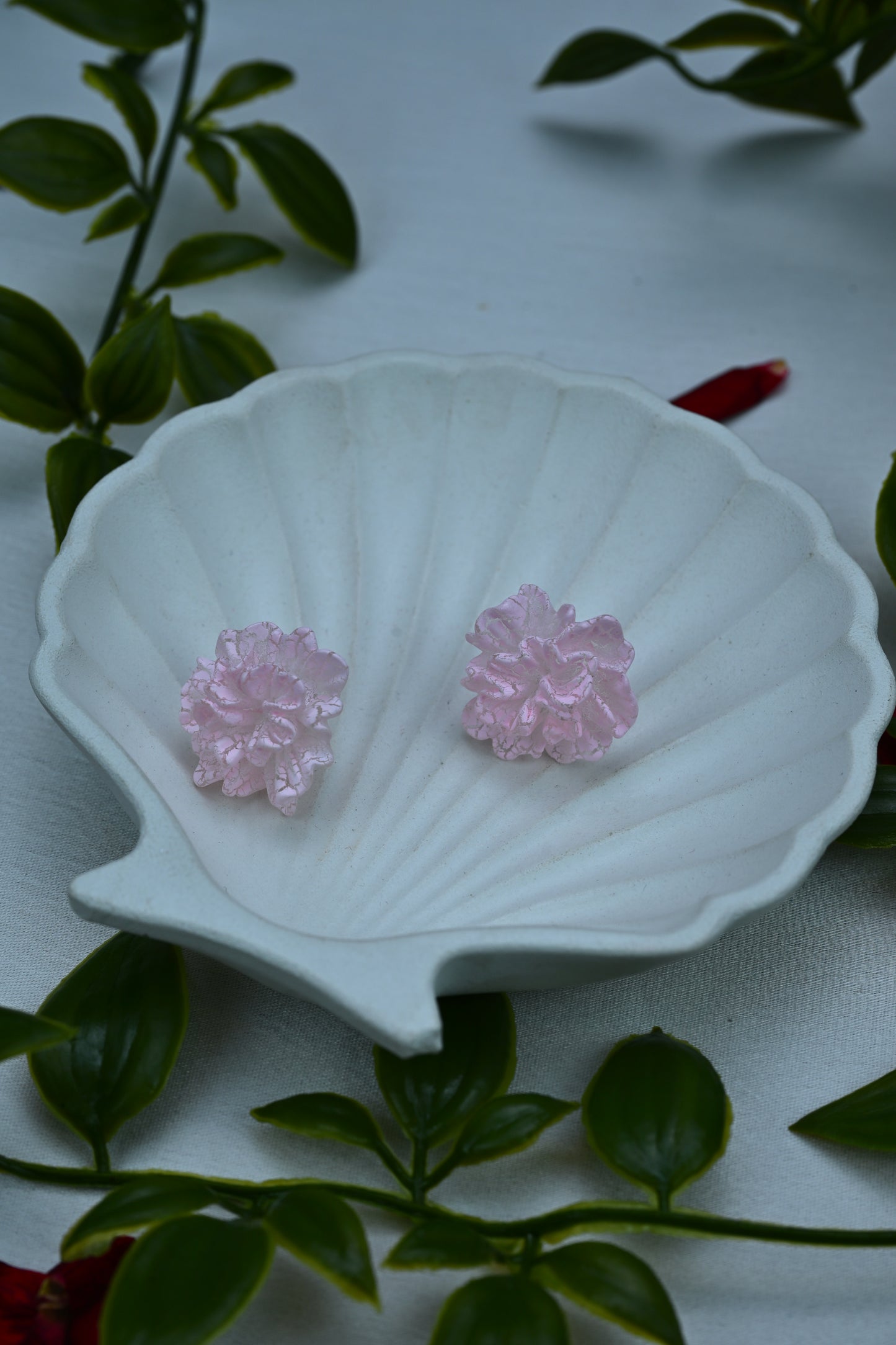 Pastel Floral Stud Earrings
