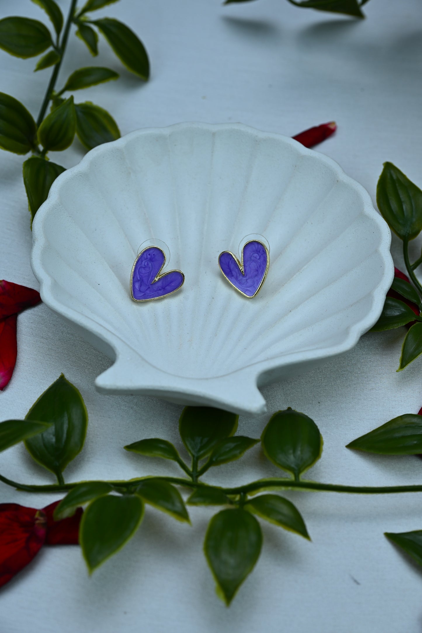 Heart Stud Earrings