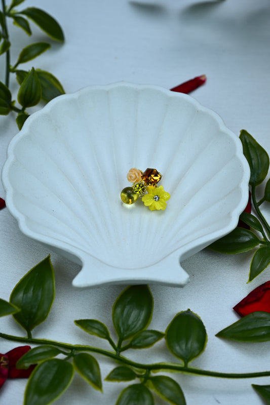 Crystal Bloom Stud Earrings – Sunshine Petal