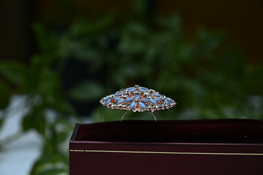 Dazzling Floral Bloom Ring (Multi-coloured)