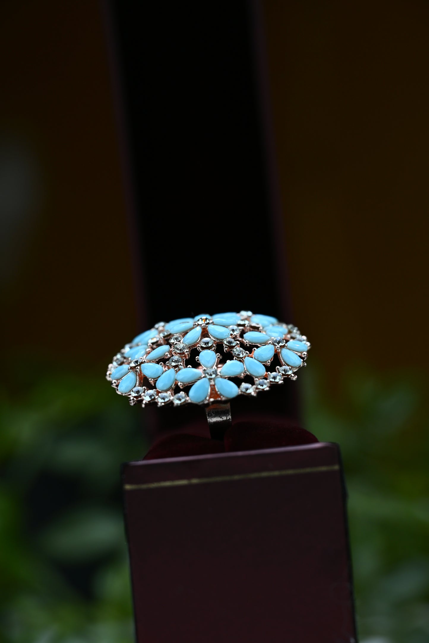 Dazzling Floral Bloom Ring (Multi-coloured)