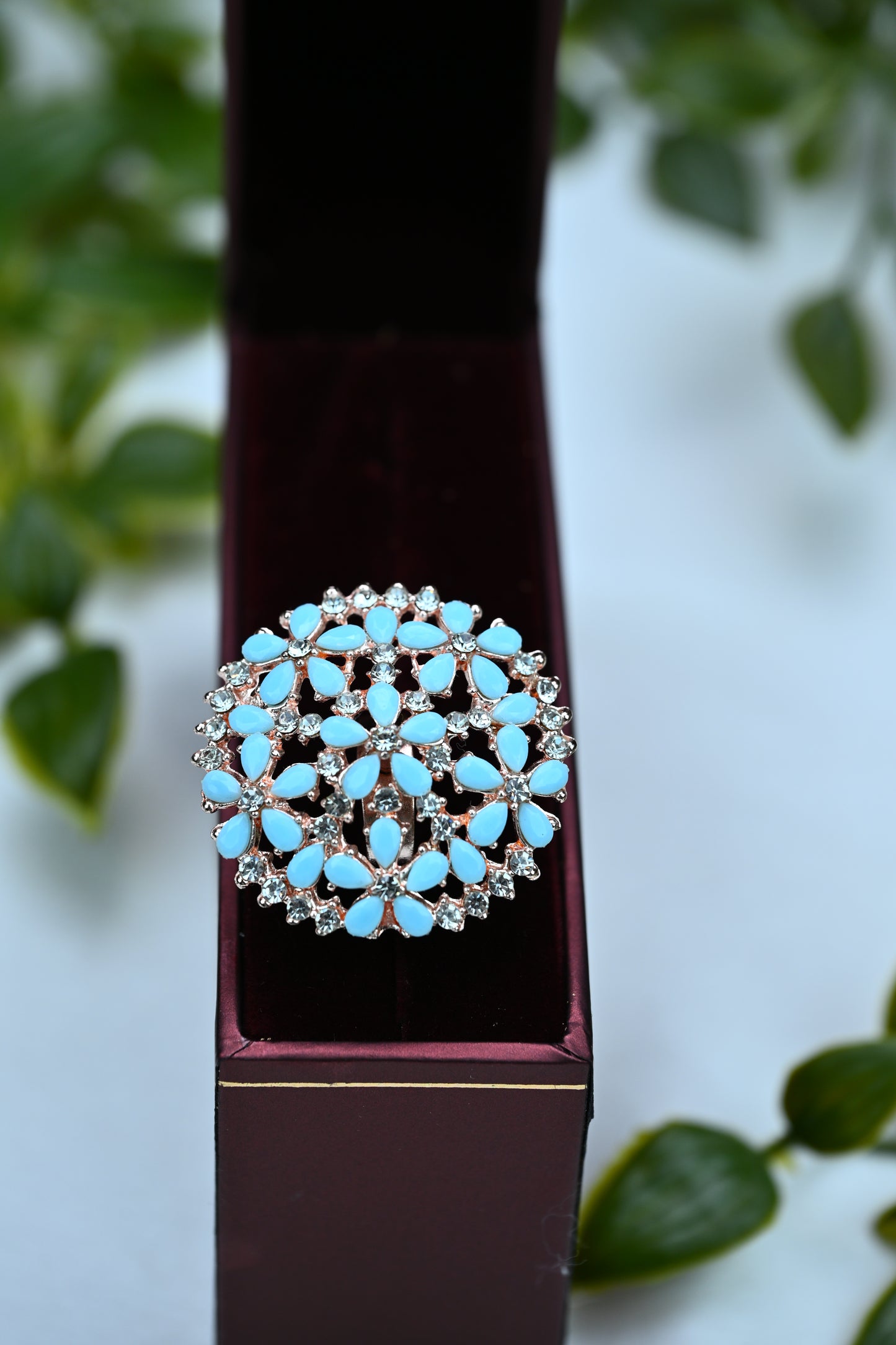 Dazzling Floral Bloom Ring (Multi-coloured)