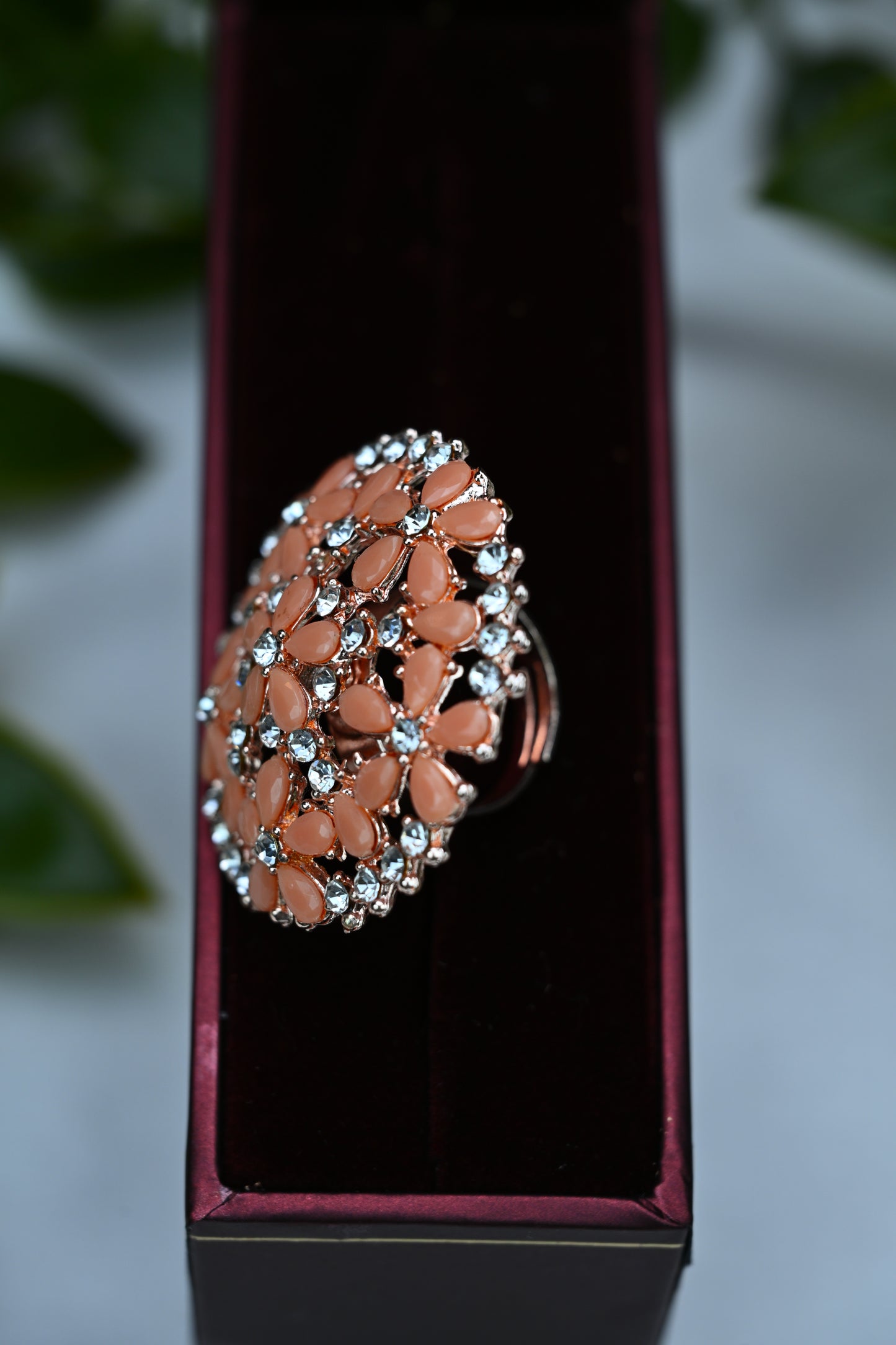 Dazzling Floral Bloom Ring (Multi-coloured)
