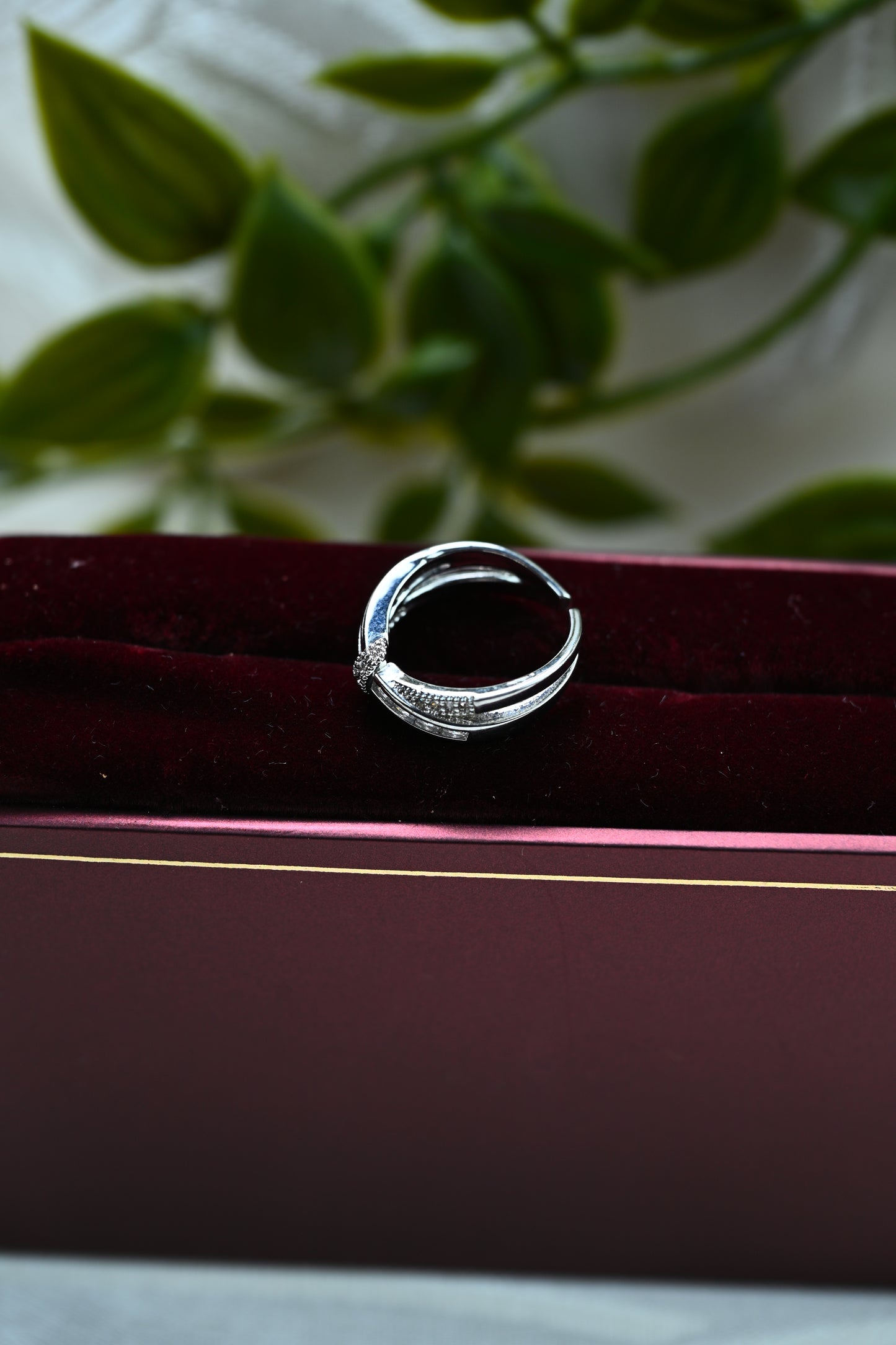 Diamond Bow Ring