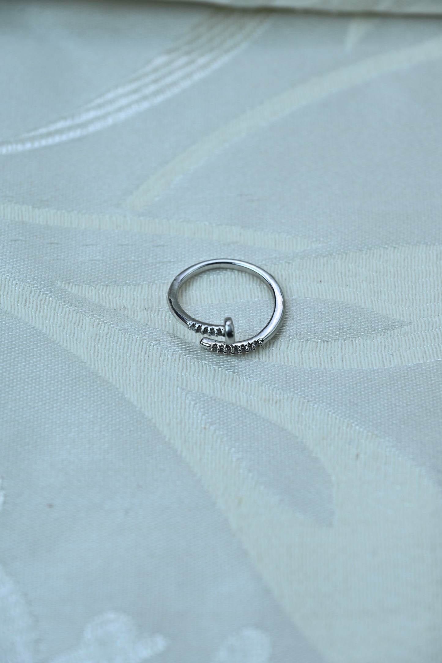 Minimalist Stainless Steel Open Ring
