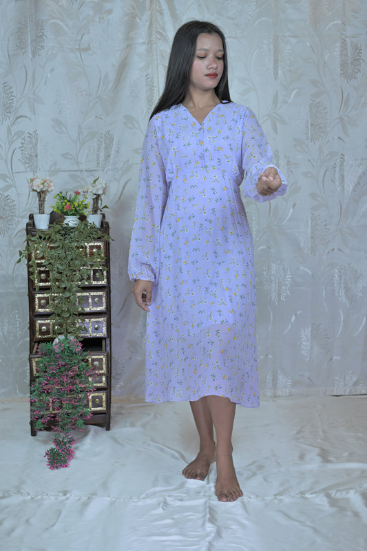Lavender Breeze Midi Dress