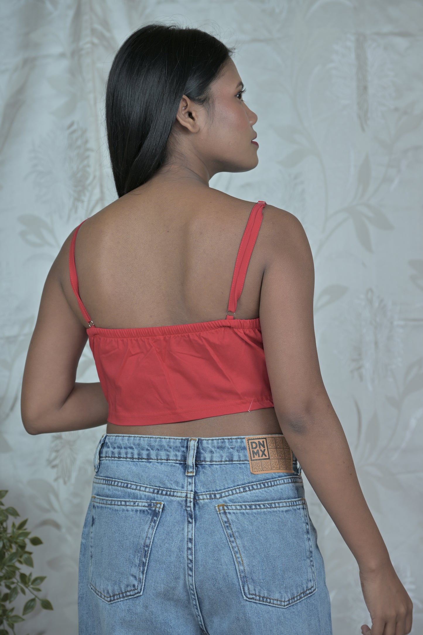 Women Faux Leather Corset Crop Top