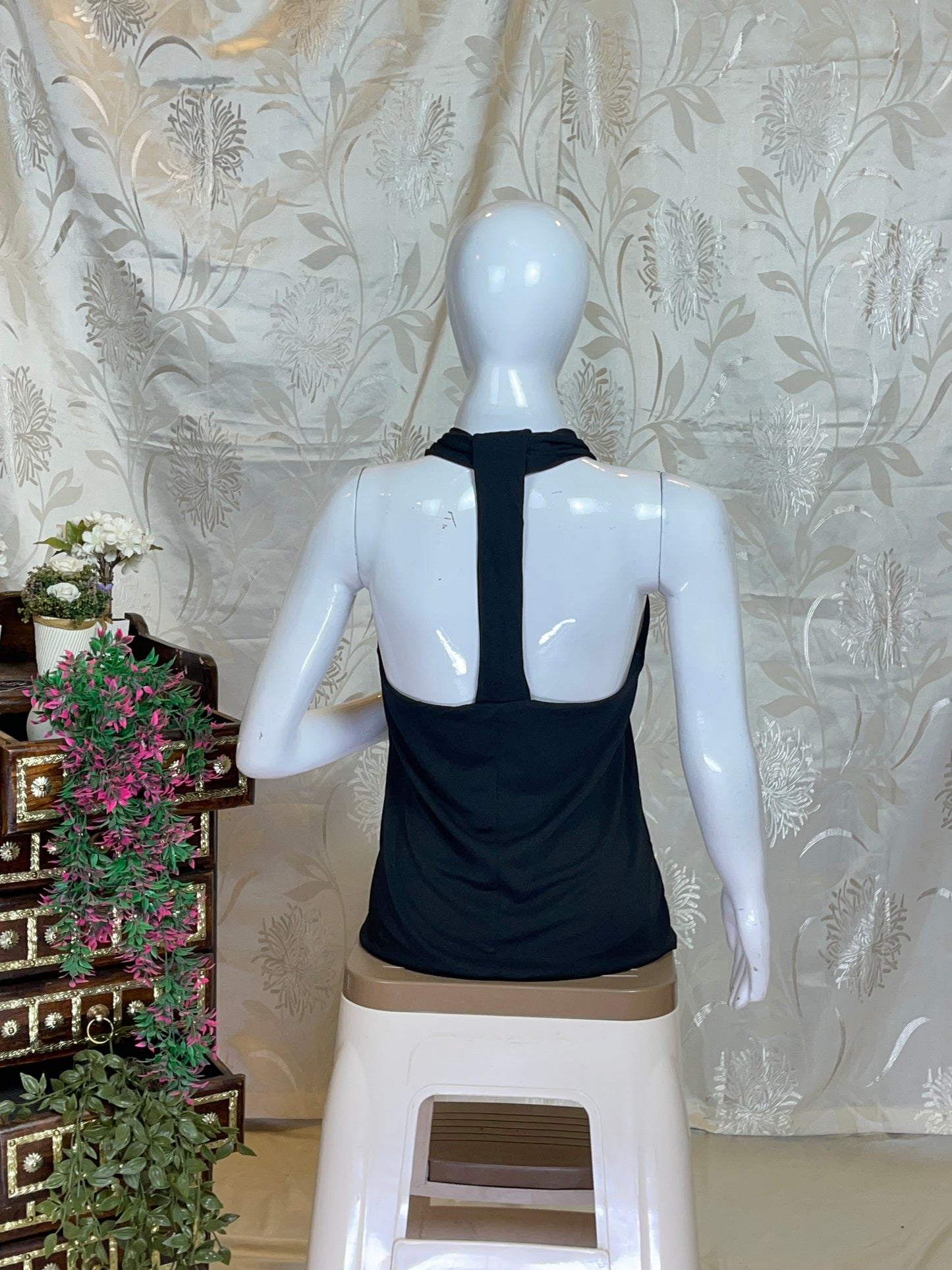 Edgy Black Y2K Top