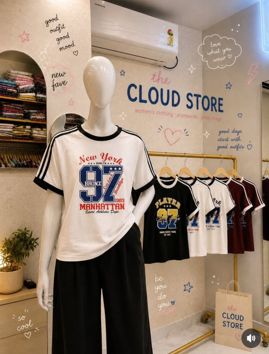 "Player 27" "Player 97" Athletic Ringer Jersey Top